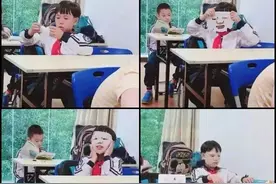 小学生都敷面膜上课了，你在干嘛？图片