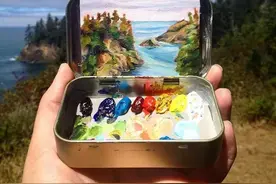 你见过用小盒子写生的吗？图片