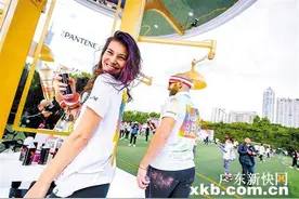 潘婷助力彩色跑图片