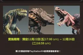 《怪物猎人世界》将举办第二次测试 非PS+也能参加图片