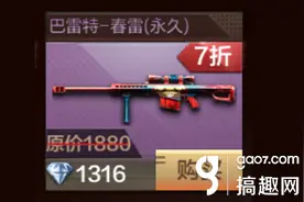 搞趣网：CF手游黑市巴雷特春雷值得买吗 黑市巴雷特春雷购买详解图片