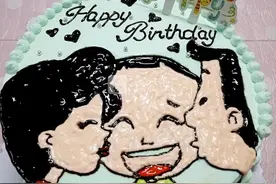 大头儿子生日蛋糕图片