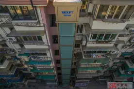 占地小维护费低 杭州老小区启用“贴墙式”电梯图片