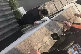 娃娃被反锁 他扮演“蜘蛛侠”救人图片