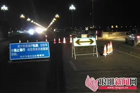 临沂城管对金雀山路沂河大桥体检 荷载试验完成图片