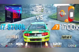 游戏主机是选Intel or AMD，i7 8700k vs Ryzen 7 1700x 游戏测试视频封面