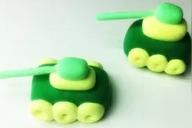 太空泥教程，卡通坦克的制作，孩子们都喜欢