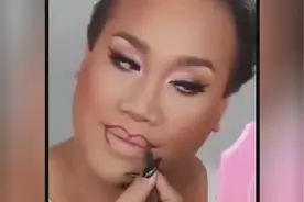 大叔史上最逆天的化妆手法震惊全世界，秒杀所有女人！图片