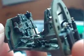 「模型教学」田宫1/72三菱 零式艦上战斗机22型发动机驾驶室制作