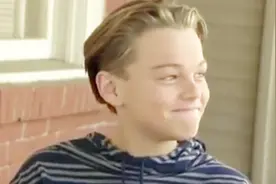 年仅16岁的小李子莱昂纳多太可爱了，感觉还是邻家小男孩