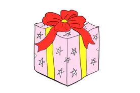 画一款礼物盒，简笔画圣诞礼盒，涂上自己喜欢的颜色，涂鸦上色视频封面