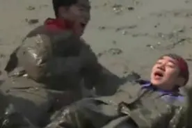 奔跑吧兄弟，泥潭混战爆笑不断 ，鹿晗李晨速度PK图片