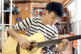 美男纸翻弹押尾经典《黄昏》靠谱吉他大赛作品图片