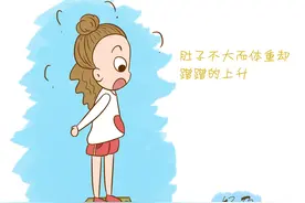 怀孕后肚子不大而体重却蹭蹭的往上升，肉肉都长哪了图片