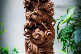 五福临门，吉祥长寿——印度老山檀香福禄寿图片