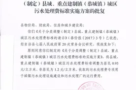 调整污水处理费标准政策解读图片