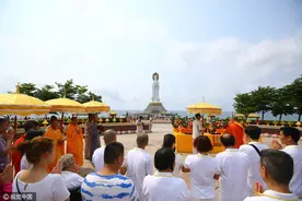 三亚南山举行海上观音开光十一周年祈福活动图片