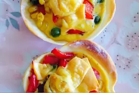 饺子皮版的小披萨图片