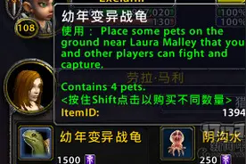 魔兽7.0趣味彩蛋:可驯服下水道的忍者神龟图片