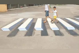 印度拟采用3D绘画当“减速带”加强道路安全图片
