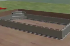 用一个简单的视频展示游泳池建设全过程，看完长知识了