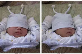 爷爷哄2个月孙子睡觉，酒醒后看见孙子变成这样！图片