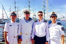 当中国海军学员登上外军风帆训练舰，有什么故事？图片