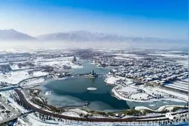 雪后初晴！渼陂湖宛若一幅美不胜收的油画图片