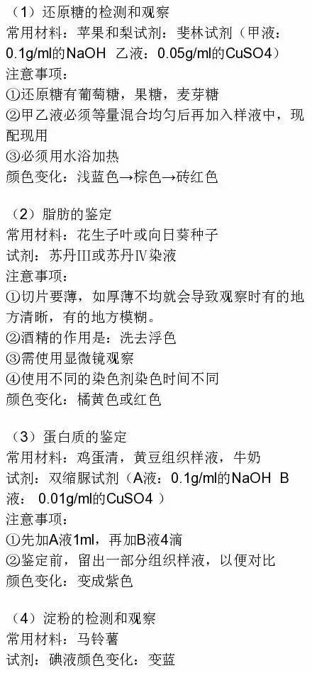 期末复习｜高中生物必修1-必修3知识点详解，不看你就亏了！