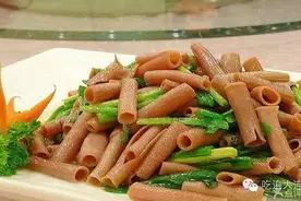 每日一菜——韭菜炒海肠图片