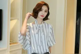 大码女装新款雪纺衫美和时髦兼具图片