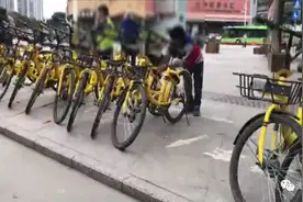 民警直击：“熊孩子”为骑共享单车狂按密码锁图片