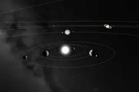 你没看过的太阳系星体距离真实比例演示！最后有个东西冲出去了