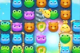 开心消消乐1168关：借助染色宝宝消除小鸡