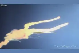 挑战者号航天飞机升空爆炸失事现场完整视频图片