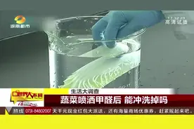 蔬菜喷洒甲醛后 能冲洗掉吗视频封面