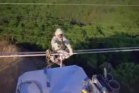 10万日薪你都不大敢干的岗位-高压线检修工