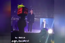 饭拍BIGBANG日本FM现场，百变权志龙黑衣戴帽唱歌图片