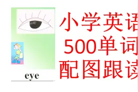 500个小学英语单词朗读，配有图片，中文解释发音，有音标视频封面