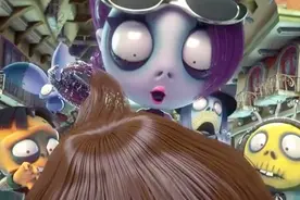 逗比僵尸：到底是什么样眼睛？居然吓跑了一众僵尸，月亮都吓落了视频封面