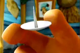 熊出没：光头强吃罐头吃出了大图钉！差点把强哥扎死！视频封面