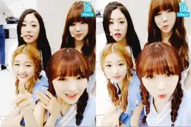韩国女团Lovelyz活力十足 在音乐节目候机室也玩不停图片