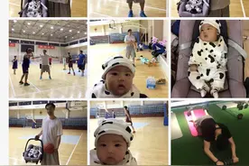 打球还得哄娃，一天两练的奶爸孟达也真累图片