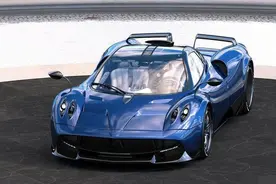帕加尼Huayra Pearl 蓝色尤物私人订制，超级帅气图片