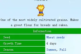 星露谷物语stardew valley小麦怎么用 小麦有什么用图片
