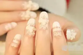 蕾丝范儿美甲 时尚女人的甜美诱惑图片