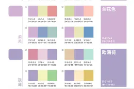 一组紫色绝佳配色方案(附色值)图片