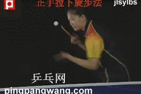 牛剑峰乒乓球步法教学——正手拉下旋的步法图片