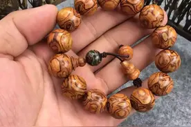 16mm海南黄花梨鬼脸手串，你一定没见过！图片