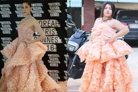 女子用大虾恶搞 这些奇葩服装绍兴人见过吗？图片